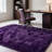 10x14 ft Grape Purple Shag Rug, Ideal for living room decor, Ultra-Soft Puffy Fluffy Rug for Bedroom Flooring, Aesthetic Carpets Suitable for Kids' Rooms, Dorms, and Home Decor