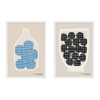 Balls and Hexagons Framed Graphic Art