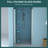32"W X 72"H Shower Door In Brushed Nickel - Build Materials, Water-Repellent Finish, Bathroom Accessory Build, Modern