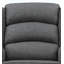 Chaise berçante moderne en tissu gris
