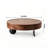 35.43-inch modern design walnut veneer coffee table