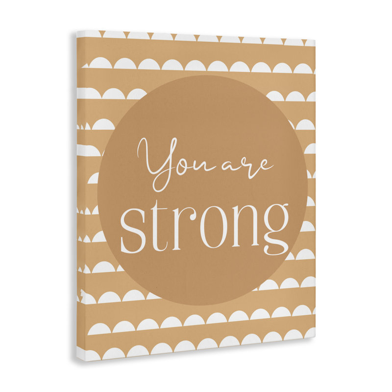 «You Are Strong Sentiment», conception par Christine Simpson Art, H 48 po x l 36 po