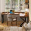 Bureau en bois de noyer en forme de L 62,99 po-108840420-108840423