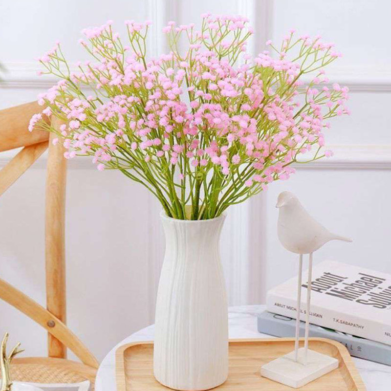 Arrangement floral Baby's Breath, Rose, H 23,63 po x l 3,9 po x P 3,9 po
