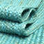 Tapis vert-bleu tressé Luceal-1829220087