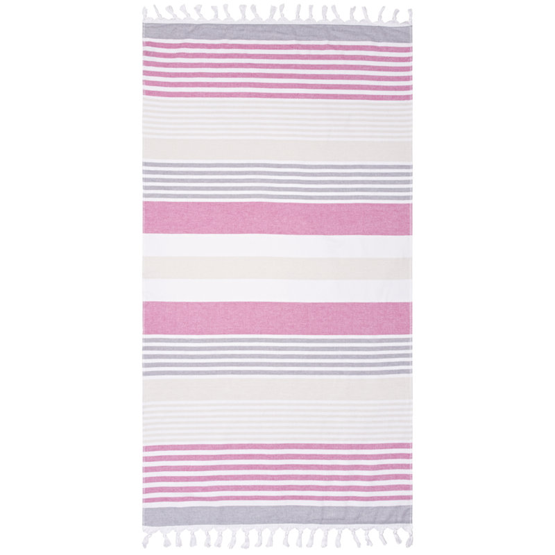 Marlene Coastal Resort 100% Cotton Fouta Beach Towels, Fuschia