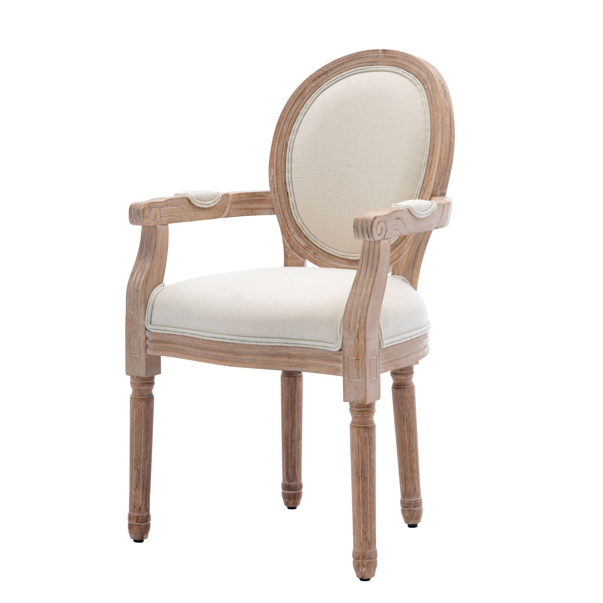 Wayfair Kathlene Upholstered King Louis Back Side Chair (Set of 2