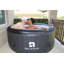 Spa gonflable pour 2 à 4 personnes, spa portatif d'extérieur carré gonflable Hottub, 110 jets d'air à bulles, couvercle, 2 cartouches filtrantes