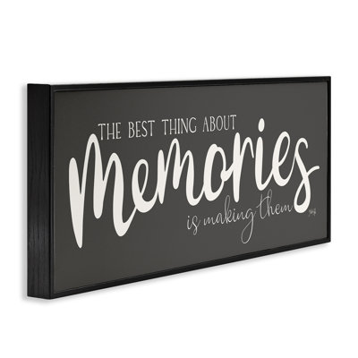 Making Memories Sentiment Framed Giclee Art by Marla Rae
