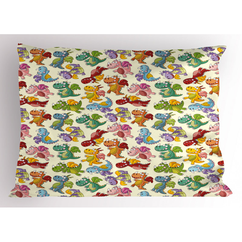 Dragon Polyester Sham Set, Twin