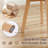 Modern Dining Room Accent Arm Chairs, Mid-Century Upholstered Fabric Chair with Solid Wood Legs-67843828