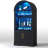 71''H Arch Wine Cabinets With Wine Glass Holder & Wine Rack, Bar Liquor Cabinets With Led Light & Motion Sensor-631425802
