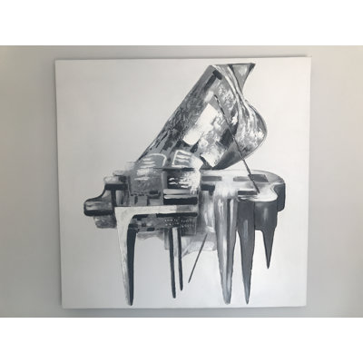 Piano - Wrapped Canvas Painting
