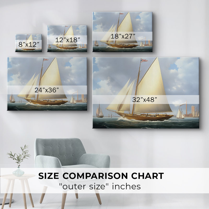 Nautical Series-XC - Cavas enveloppés de galerie, 24 x 36