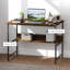 Metal Base Computer Desk