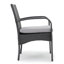 Chaise de salle à manger en osier CORDOBA KD PE [ensemble de 2 pièces]