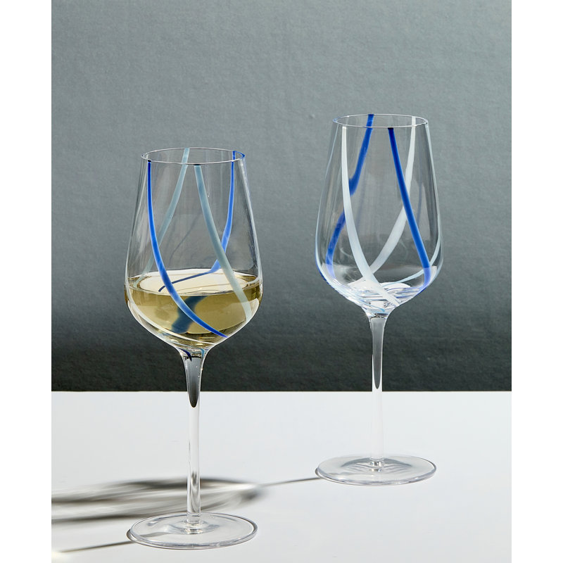Rio Wine Glasses, Azure