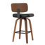 Tabouret de bar et de comptoir pivotant en cuir Derek-1827681349