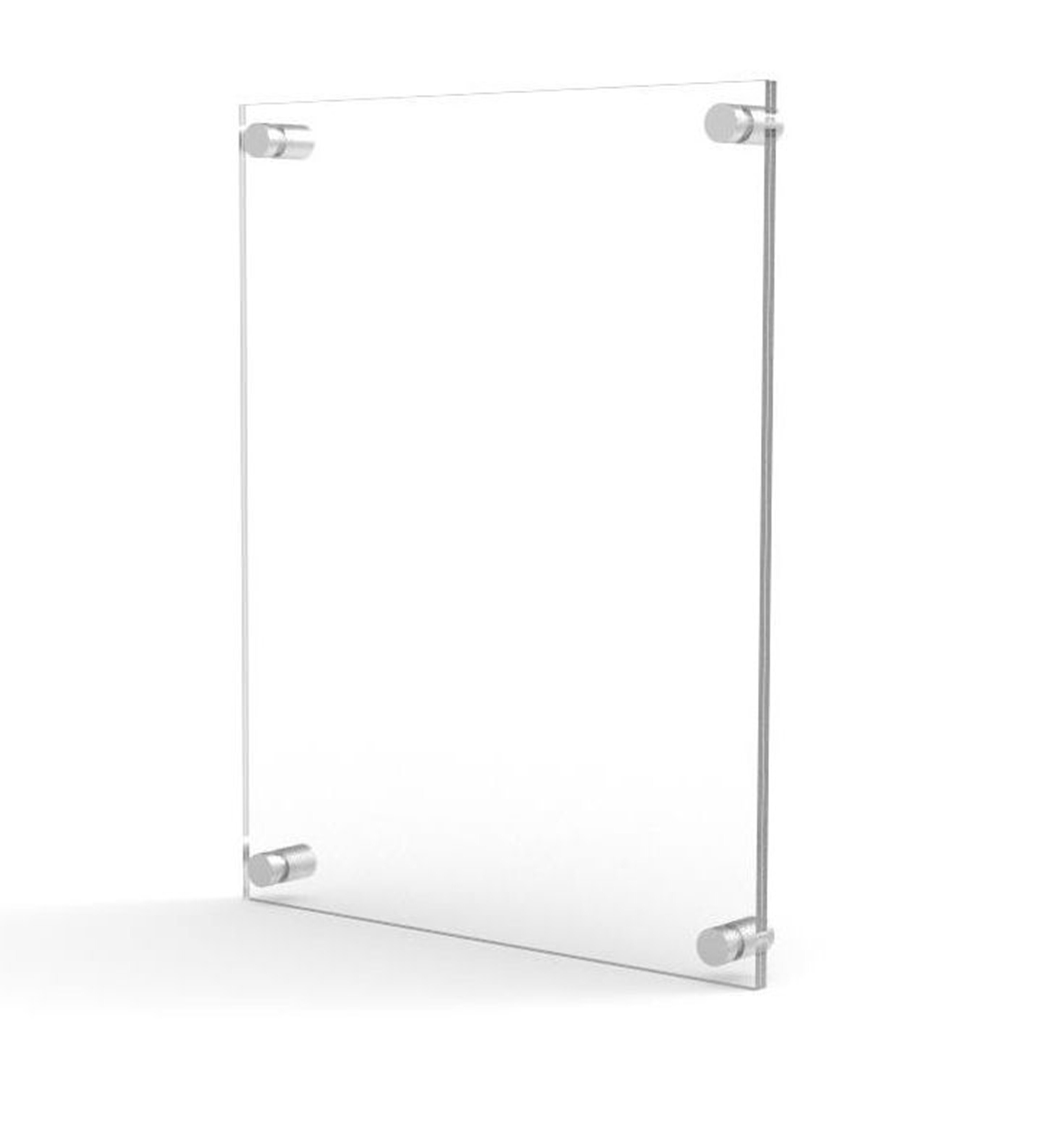 Fixturedisplays® Clear Sign Name Holder Plexiglass 11X17 17X11 Wallmount  Poster Frame Standoff 119884-11*17  Reviews Wayfair