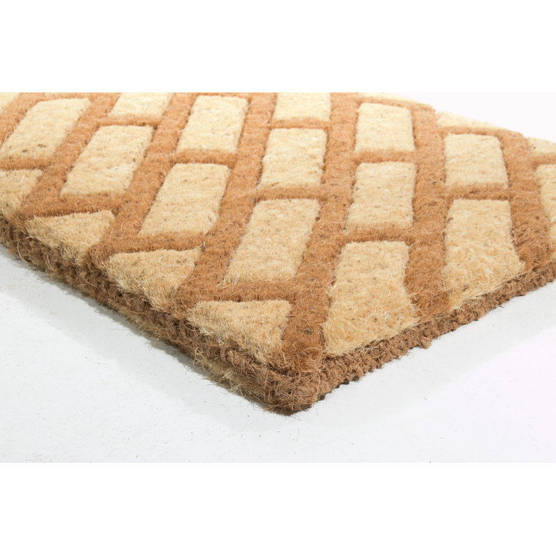 Verrill Geometric Outdoor Doormat, Rectangle 1'6" x 2'6"
