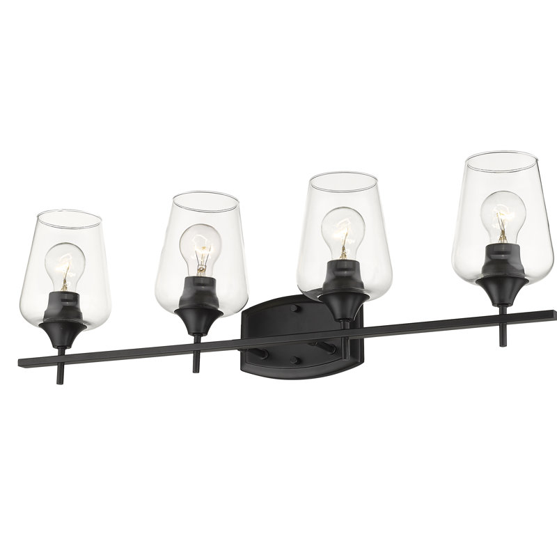 Dahlya 4 - Light Dimmable Vanity Light, Matte Black