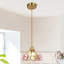 Luminaire suspendu simple à 1 lumière de style Tiffany de 8 po (ampoule incluse)