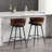 Kymberlynn Swivel Upholstered Low Back Bar & Counter Stool With Metal Frame-1926543887-1912750046