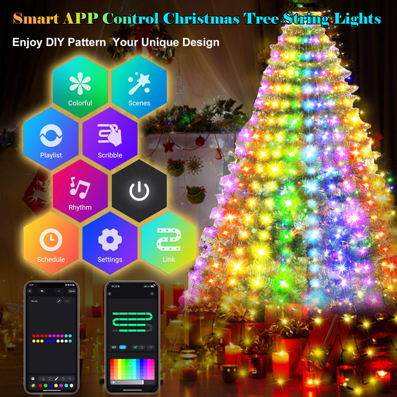 Christmas Lights For Tree With 200Leds