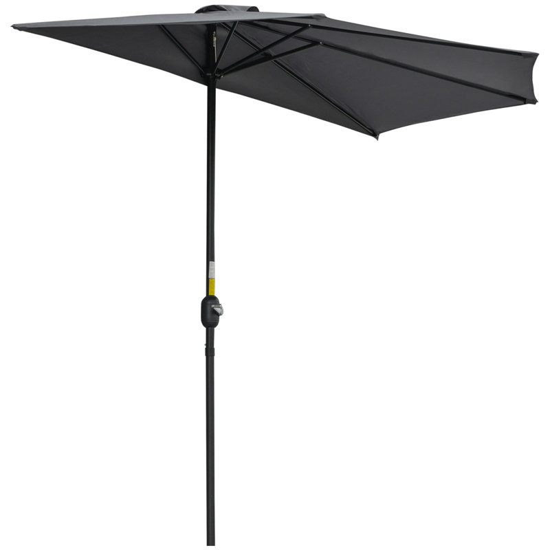 Brunn 293cm Balcony Parasol, Grey