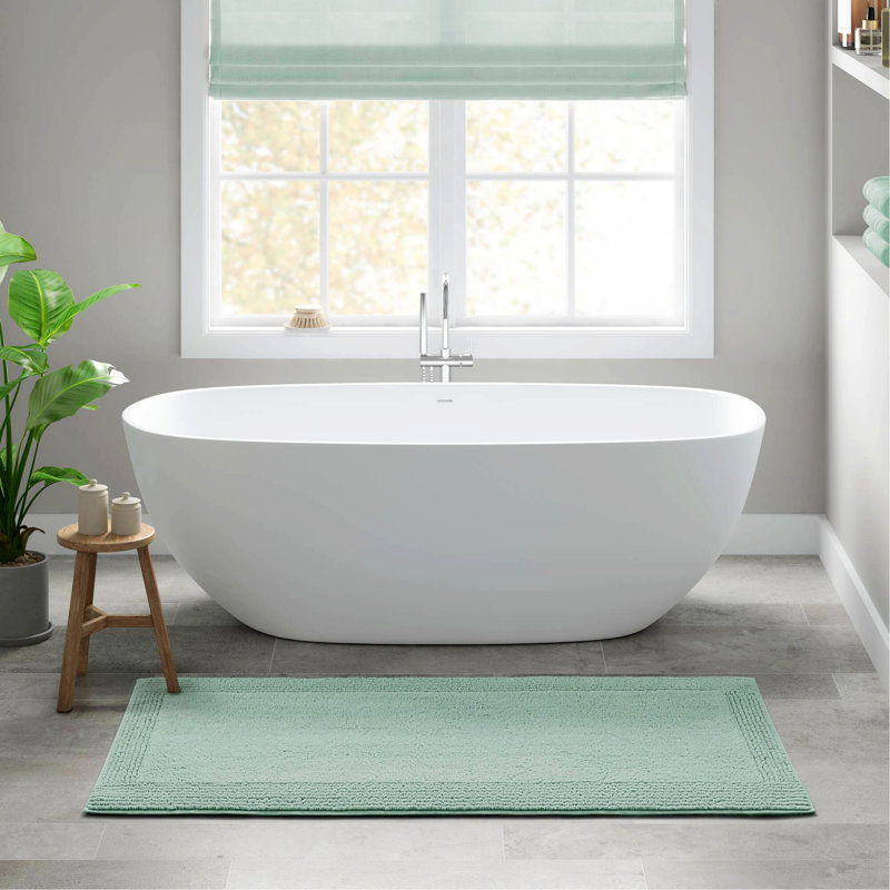 Tapis pour salle de bain réversible, tapis rectangulaire pour l'intérieur