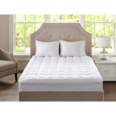Surmatelas moelleux imperméable hypoallergénique en duvet synthétique