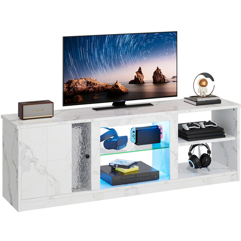 Meuble télé 63 po Clybourn, Blanc