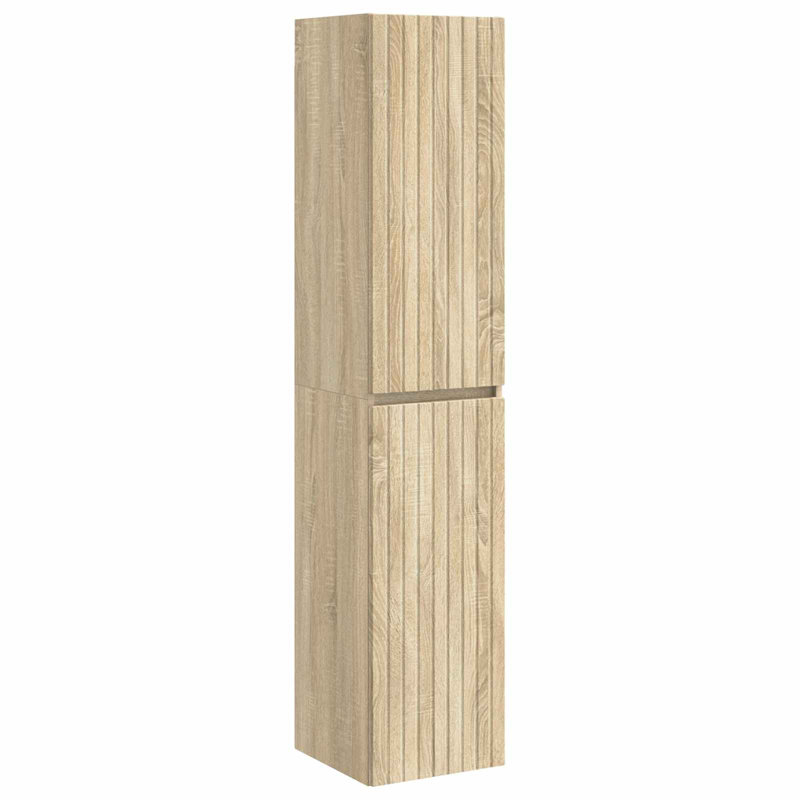 Engineered Wood Linen Cabinet, Sonoma Oak
