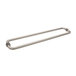 2F1DC5E28BB04C85B177618969483D45 Back-to-Back Square Mitered Corner Towel Bar, Brass Material, 24" Center To Center, 3/4" Tube Diameter, Brushed Nickel Finish