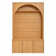 Classic Brown MDF 48.7 Inch Farmhouse Hall Tree Coat Rack, Freestanding All-in-One Entryway Storage Organizer