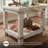 Auberon Solid Wood Top End Table with Storage and Built-In Electrical Outlet