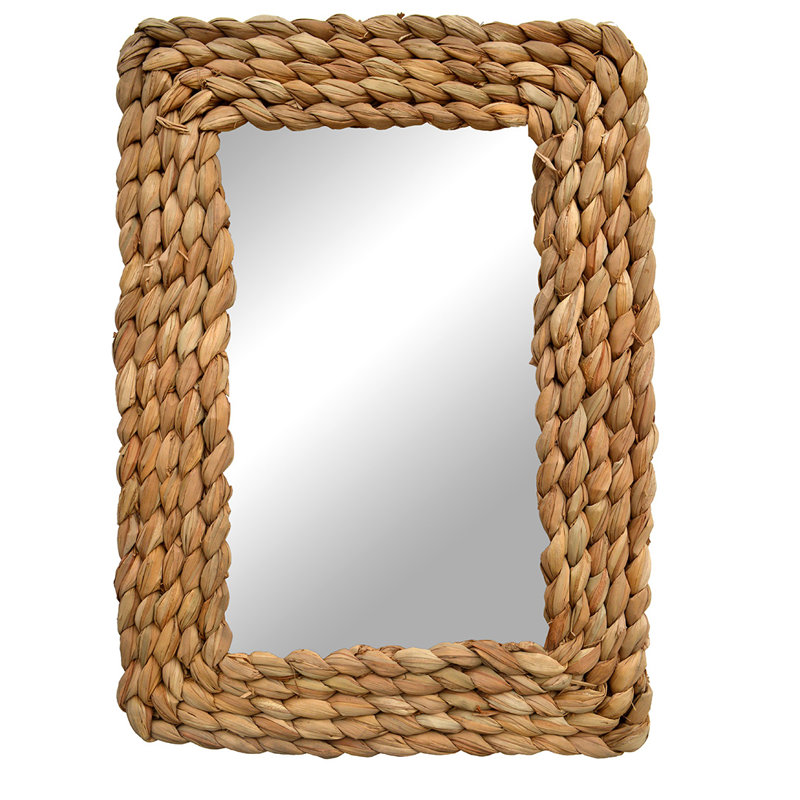 Hopkins Rush Rectangle Wall Mirror, 50 cm H x 36 cm W x 10 cm D