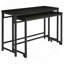 Ensemble de salle à manger, hauteur de comptoir, bois noir, mobilier de salle à manger