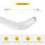 Porte-serviettes de douche tubulaire standard de centre à centre 16 pouces Brixwell TB-16SM-W sans rondelles blanc brillant