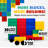 BiggoBlocks Jumbo Blocks, 36 PC Set with Wheels, for Kids Ages 4-8