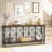 Console Table, Industrial Narrow Sofa Table Behind Couch With 2 Tier Storage Shelf, Entryway Hallway Accent Table For Living Room, Foyer, Rustic Brown-1811934649
