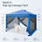 Instant Pop-Up Canopy Tent With Netting, Adjustable Height, Vented Top, And Multiple Side Walls For Outdoor Shade And Insect Protection