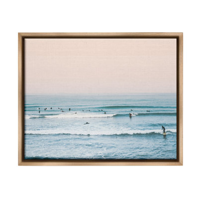 "Pastel Surfer Scene" par Sissi et Seb sur toile