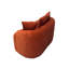 Causeuse incurvée 65,35 po avec coussins à ressorts ensachés pour siège moelleux, petit espace avec 3 coussins décoratifs, aucun assemblage requis-2095108306