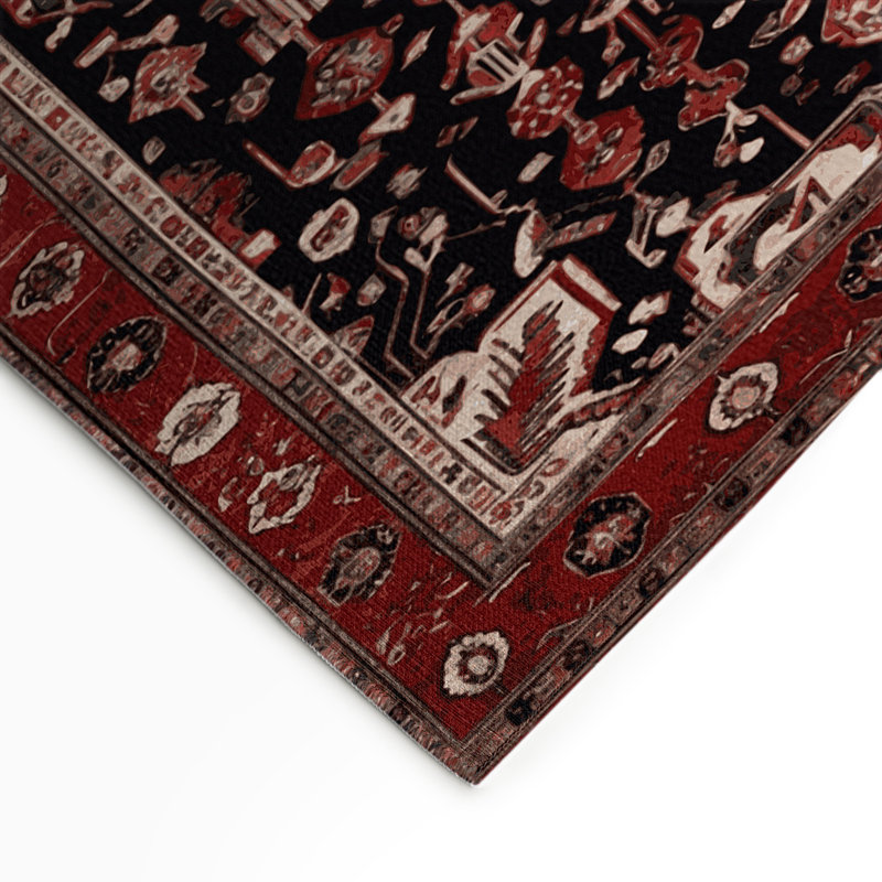 Turkish Brown Indoor and Outdoor Area Rug, Rectangle 9' x 12'