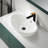 Verona Series 23 In. Ceramic Oval Vessel Bathroom Sink Basin In White