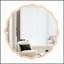 Miroir de salle de bain en bois massif