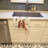 Red and White Basset Hound Coffee Bar Kitchen Towel-1168063340