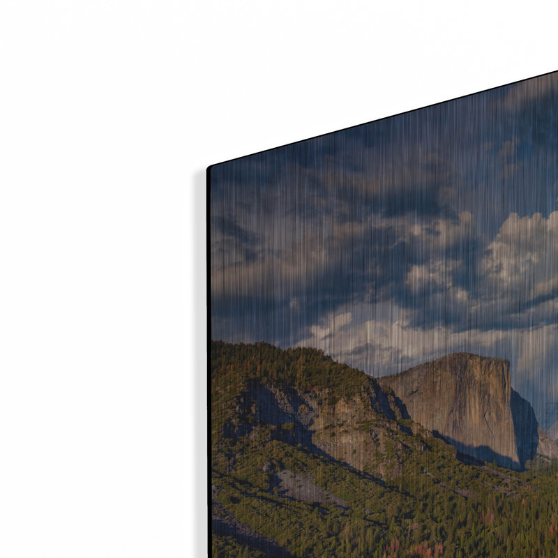 «Spring Storm Over Yosemite» par Rick Berk, art mural en métal, H 16 po x l 24 po