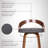 Swivel Upholstered Counter Stool with Solid Wood Frame-1639747519-1639747512